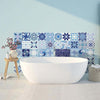 Set di 30 adesivi murali Mosaico cementine blu, 10 × 10 cm 0363 Ambiance Casa e cucina/Decorazioni per interni/Accessori decorativi/Sticker decorativi/Adesivi e murali da parete/Adesivi da parete Scontolo.net - Potenza, Commerciovirtuoso.it