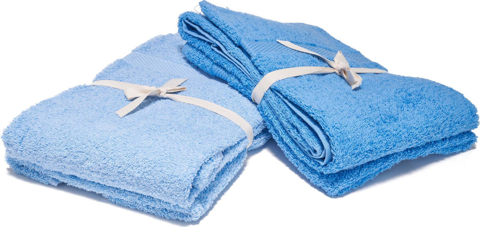 Set Di 4 Asciugamani Azzurro/blu Morbito Assorbente 100% Puro Cotone 60x100cm per Il Bagno Casa e cucina/Bagno/Biancheria da bagno/Asciugamani/Set di asciugamani Smartdecohome - Sesto San Giovanni, Commerciovirtuoso.it