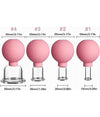 Set Di 4 Coppette Per Massaggio Facciale Sfera In Silicone Massaggiatore Schiena