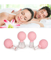 Set Di 4 Coppette Per Massaggio Facciale Sfera In Silicone Massaggiatore Schiena