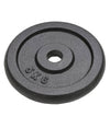 Set Di 4 Dischi Per Pesi Manubri Da 5 Kg In Ghisa Bilanciere F 30mm Colore Nero