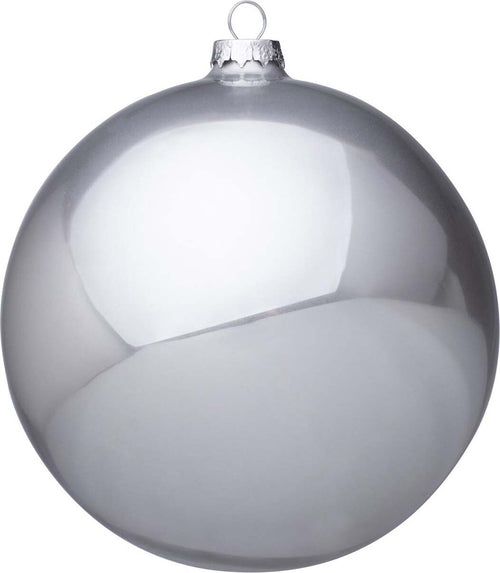 Set di 4 palline per albero argento di natale in vetro da Ø 15 cm pendaglio natalizio Casa e cucina/Decorazioni per interni/Addobbi e decorazioni per ricorrenze/Decorazioni natalizie/Addobbi e decorazioni/Palle e palline MagiediNatale.it - Altamura, Commerciovirtuoso.it