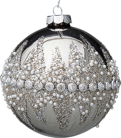 Set di 4 palline Radiant di Natale decorazione per albero natalizio da Ø10 cm color argento Casa e cucina/Decorazioni per interni/Addobbi e decorazioni per ricorrenze/Decorazioni natalizie/Addobbi e decorazioni/Palle e palline MagiediNatale.it - Altamura, Commerciovirtuoso.it