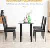 Set-di-4-Sedie-da-Pranzo-con-Schienale-Alto-in-Finta-Pelle-e-Acciaio,-41x50x97cm,-Nero-TG1835-835V00BKTG1