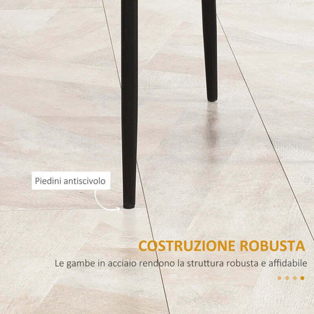 Set-di-4-Sedie-da-Pranzo-con-Schienale-Alto-in-Finta-Pelle-e-Acciaio,-41x50x97cm,-Nero-TG1835-835V00BKTG1