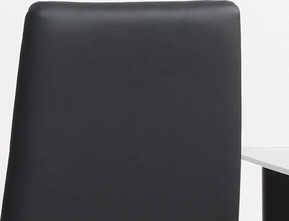 Set-di-4-Sedie-da-Pranzo-con-Schienale-Alto-in-Finta-Pelle-e-Acciaio,-41x50x97cm,-Nero-TG1835-835V00BKTG1