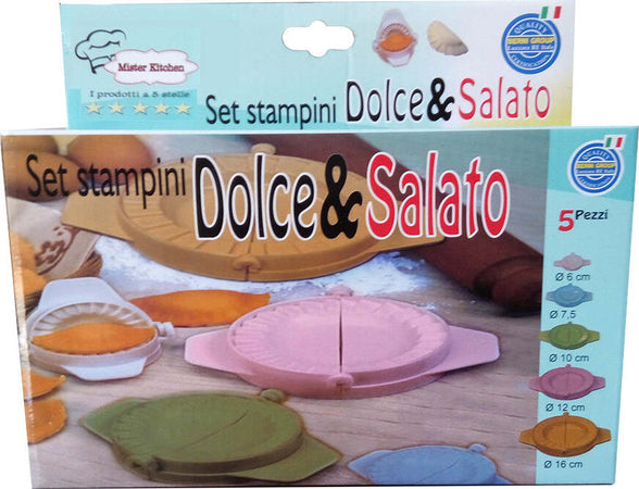 Set di 5 stampini mezzaluna Dolce e Salato Casa e cucina/Teglie da forno e accessori per pasticceria/Accessori e utensili per pasticceria/Formine per biscotti Scontolo.net - Potenza, Commerciovirtuoso.it