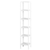 Mobiletto multiuso con ripiani scaffale moderno in legno Bianco