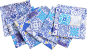 Set Di 6 Tovaglioli Da Tavola In Stoffa 45 X 45 Cm 100% Cotone Stampa Digitale Dai Colori Vivi Ed Intensi Lavabili In Lavatrice Made In Italy Maioliche Vietri Casa e cucina/Tessili per la casa/Tessili da cucina/Tovaglioli Novilunio - Sesto San Giovanni, Commerciovirtuoso.it
