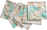 Set Di 6 Tovaglioli Da Tavola In Stoffa 45 X 45 Cm 100% Cotone Stampa Digitale Dai Colori Vivi Ed Intensi Lavabili In Lavatrice Made In Italy Paisley Verde Casa e cucina/Tessili per la casa/Tessili da cucina/Tovaglioli Novilunio - Sesto San Giovanni, Commerciovirtuoso.it
