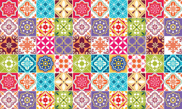 Set di 60 adesivi murali Mosaico cementine, 15 × 15 cm 1102 Ambiance Casa e cucina/Decorazioni per interni/Accessori decorativi/Sticker decorativi/Adesivi e murali da parete/Adesivi da parete Scontolo.net - Potenza, Commerciovirtuoso.it