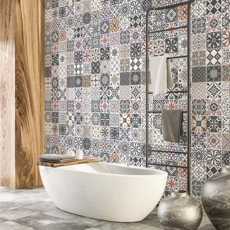 Set di 60 adesivi murali Mosaico Thazia 10×10 cm A856 Ambiance Casa e cucina/Decorazioni per interni/Accessori decorativi/Sticker decorativi/Adesivi e murali da parete/Adesivi da parete Scontolo.net - Potenza, Commerciovirtuoso.it