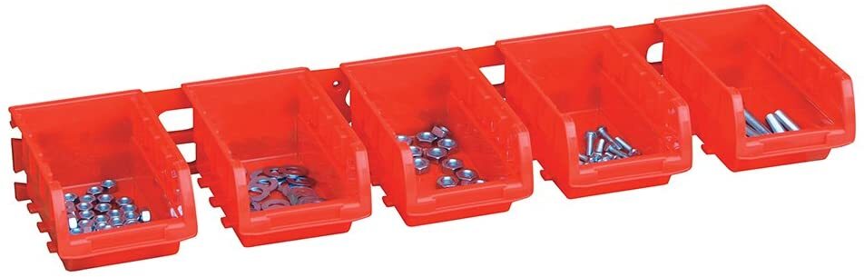 Set di 8 cassette impilabili, misure 165 x 105 x 75 mm silverline per utensili