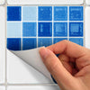 Set di 9 adesivi murali mosaici blu,15 x 15 cm A847 Ambiance Casa e cucina/Decorazioni per interni/Accessori decorativi/Sticker decorativi/Adesivi e murali da parete/Adesivi da parete Scontolo.net - Potenza, Commerciovirtuoso.it