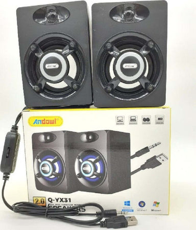 Set Di Altoparlanti Per Computer Pc Q-yx31 Speaker Alimentazione Usb Canali 2.0 Elettronica/Informatica/Accessori/Accessori per audio e video/Casse per PC Trade Shop italia - Napoli, Commerciovirtuoso.it
