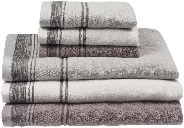 Set di asciugamani fiamma Vingi 3+3 con cofanetto spugna 100% cotone