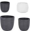 Set Di Balconiere Vasi Da Giardino Balcone Esterno per Piante Antracite Stripes Giardino e giardinaggio/Attrezzi da giardino e attrezzature per l'irrigazione/Vasi e accessori per piante/Balconiere Decor Space - Altamura, Commerciovirtuoso.it