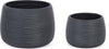 Set Di Balconiere Vasi Da Giardino Balcone Esterno per Piante Antracite Stripes Giardino e giardinaggio/Attrezzi da giardino e attrezzature per l'irrigazione/Vasi e accessori per piante/Balconiere Decor Space - Altamura, Commerciovirtuoso.it