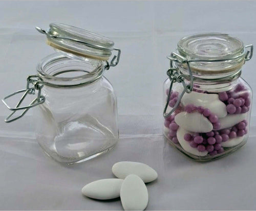 12 BARATTOLI PER BOMBONIERA IN VETRO PORTA CONFETTI CON CHIUSURA ERMETICA Casa e cucina/Hobby creativi/Materiali per hobby creativi/Forniture per feste/Bomboniere Trade Shop italia - Napoli, Commerciovirtuoso.it