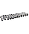 Set Di Chiavi Bussola Lunghe Da 1/2 Chrome Vanadium 10 A 24 Mm 12 Pezzi Mr70253
