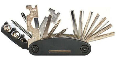 Set di chiavi in acciaio per bicicletta 16 in 1 kombi tascabile Beast