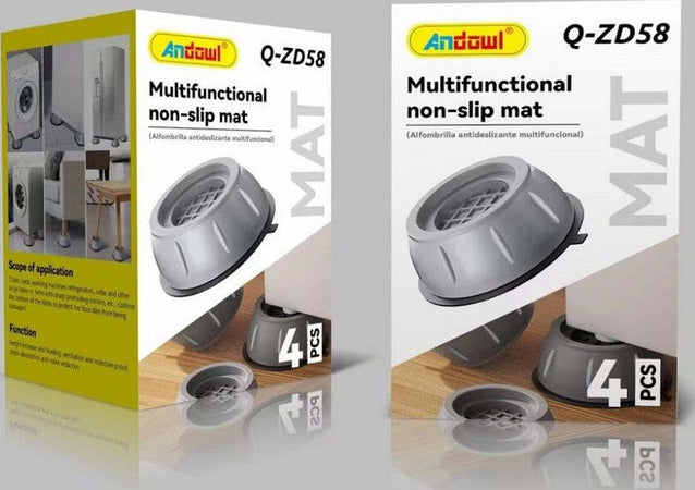 Andowl - Set Di Cuscinetti Antivibranti Piedini Per Lavatrice Asciugatrice 4 Pezzi Q Zd58 59497281 - Foto 8