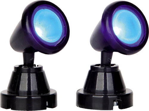 Set di due faretti rotondi a luce fredda decorazione per villaggio natalizio a batteria Casa e cucina/Decorazioni per interni/Addobbi e decorazioni per ricorrenze/Decorazioni natalizie/Oggettistica MagiediNatale.it - Altamura, Commerciovirtuoso.it