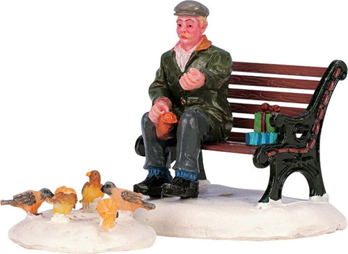 Set di due statuette natalizie Feeding Pigeons decorazione per presepe e villaggio di Natale Casa e cucina/Decorazioni per interni/Addobbi e decorazioni per ricorrenze/Decorazioni natalizie/Oggettistica MagiediNatale.it - Altamura, Commerciovirtuoso.it