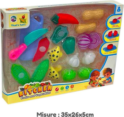 Set Di Frutta E Verdura Attacca E Stacca Gioco Di Simulazione Per Bambini 3+ Giochi e giocattoli/Giochi d'imitazione e accessori di travestimento/Cucina/Cibo Trade Shop italia - Napoli, Commerciovirtuoso.it