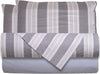 Set Di Lenzuola E Federe Completo Letto in Stampa Fantasia a Righe Grigio 100% Cotone Made in Italy Casa e cucina/Tessili per la casa/Biancheria da letto/Lenzuola e federe/Set di lenzuola e federe Smartdecohome - Sesto San Giovanni, Commerciovirtuoso.it