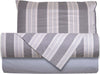 Set Di Lenzuola E Federe Completo Letto in Stampa Fantasia a Righe Grigio 100% Cotone Made in Italy Casa e cucina/Tessili per la casa/Biancheria da letto/Lenzuola e federe/Set di lenzuola e federe Smartdecohome - Sesto San Giovanni, Commerciovirtuoso.it