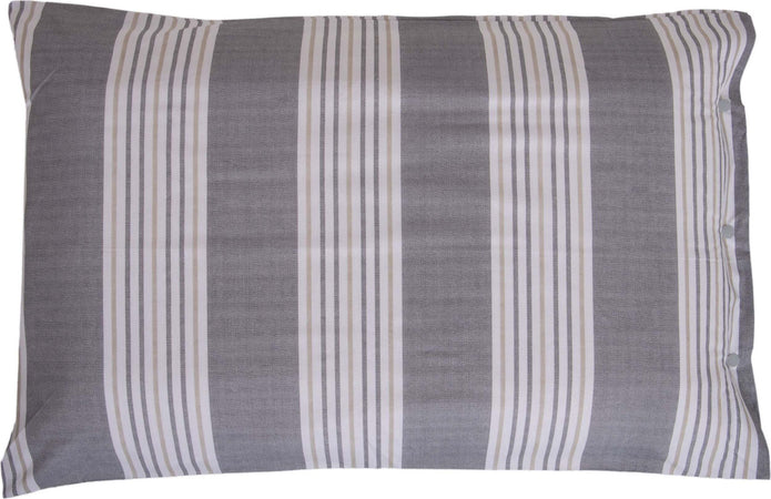 Set Di Lenzuola E Federe Completo Letto in Stampa Fantasia a Righe Grigio 100% Cotone Made in Italy Casa e cucina/Tessili per la casa/Biancheria da letto/Lenzuola e federe/Set di lenzuola e federe Smartdecohome - Sesto San Giovanni, Commerciovirtuoso.it