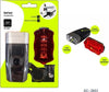 Set-Di-Luci-Fanalino-Fronte/retro-Per-Bici-Bicicletta-Attacco-Universale-Xc-2651