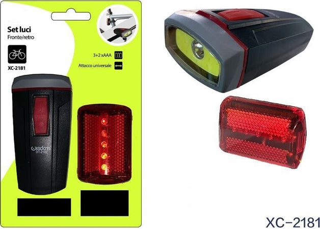 Set Di Luci Led A Batteria Anteriore Posteriore Bici Attacco Universale Dt-2181 Sport e Tempo Libero > Ciclismo > Luci per Bici > Sport Trade Shop italia - Napoli, Commerciovirtuoso.it