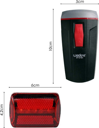 Set Di Luci Led A Batteria Anteriore Posteriore Bici Attacco Universale Dt-2181 Sport e Tempo Libero > Ciclismo > Luci per Bici > Sport Trade Shop italia - Napoli, Commerciovirtuoso.it