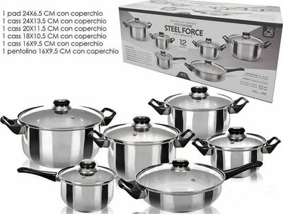 Set-di-pentole-da-12-pezzi-batteria-padelle-in-acciaio-inox-cucina-casa-argento