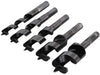 Set di punte da legno elicoidali in acciaio indurito tozze 5 p.zi silverline
