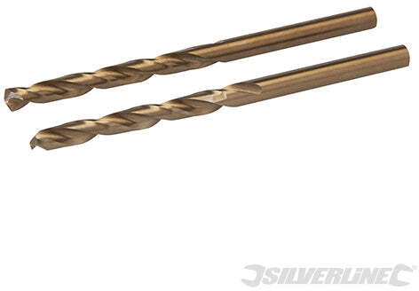 Set di punte da trapano in cobalto in acciaio rapido M35 alta resistenza silverline 2 p.zi