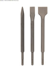 Set di scalpelli SDS Plus con manico esagonale robusto 3 pezzi offertissima silverline