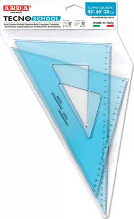 Set-di-Squadre-45o-e-60o-Tecnoschool-30-cm-Arda
