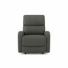 Set divani Potter 2 e 3 posti e poltrona recliner manuali in tessuto Mia 103-27 grigio scuro
