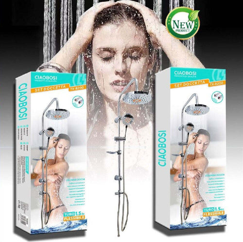 Set Doccetta Bagno Colonna Doccia Saliscendi Cromato Rubinetto Soffione Tx-8200 Fai da te/Attrezzature per cucine e bagni/Attrezzature per bagni/Docce e componenti doccia/Filtri supporti e soffioni doccia/Docce fisse Trade Shop italia - Napoli, Commerciovirtuoso.it