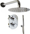 Set-Doccia-ad-Incasso-EOLIE-con-Soffione-tondo,-Braccio,-Miscelatore-Termostatico-e-Doccetta