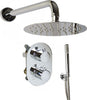 Set-Doccia-ad-Incasso-EOLIE-con-Soffione-tondo,-Braccio,-Miscelatore-Termostatico-e-Doccetta