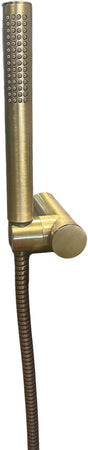 Set doccia bronzo, vecchio ottone con supporto doccia e flessibile