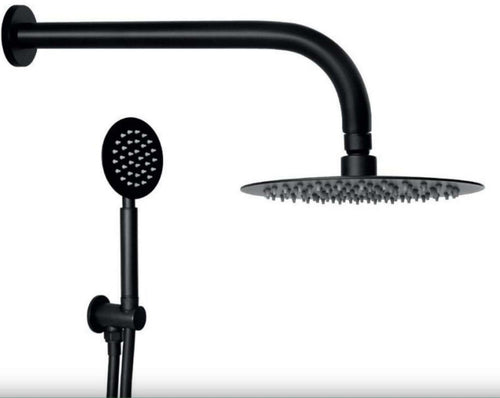Set doccia completo moderno nero opaco