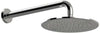 Set doccia con braccio doccia cm 40 e soffione doccia da 40 cm, tutto ottone pesante
