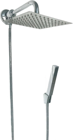 Set doccia con deviatore a pressione, braccio cm 40