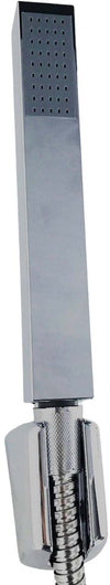 Set doccia minimalista, doccetta squadrata con flessibile cm 120