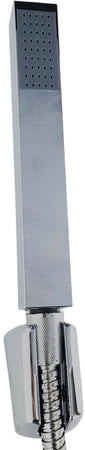 Set doccia minimalista, doccetta squadrata con flessibile cm 120